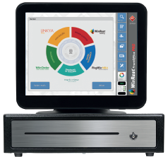 POS com ecrã dos botões macro